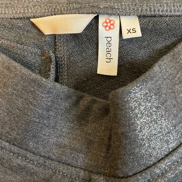 Peach Juliette Shimmer Jogger Sz XS MSRP: $90 - Picture 3 of 4